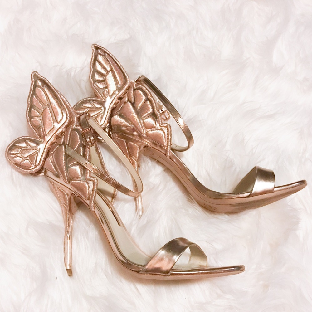 Sophia Webster Chiara heels rose gold